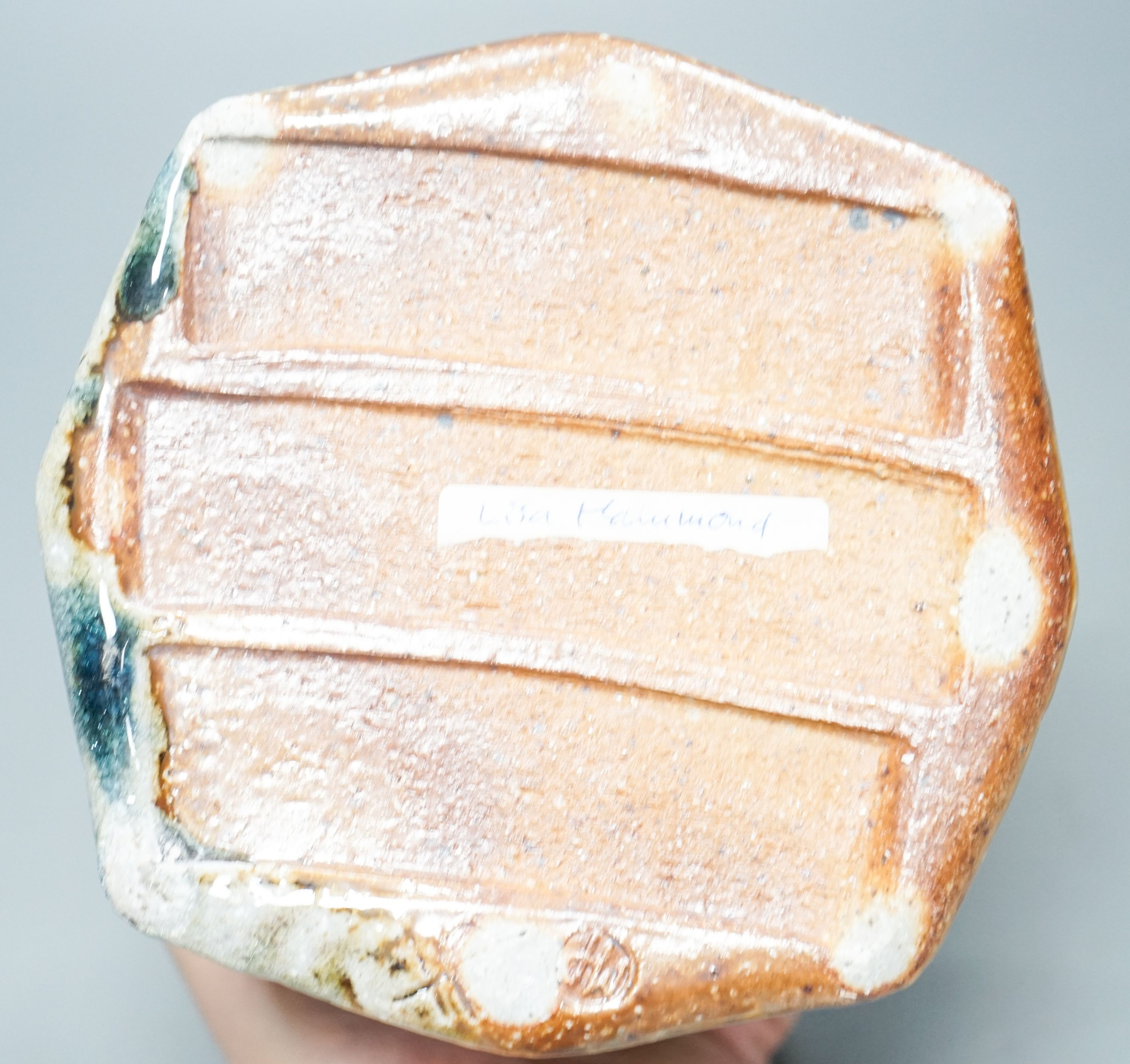 Lisa Hammond (b.1956) for Maze Hill Pottery, a soda glazed jar and cover 13cm